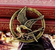 The Hunger Games Movie Mocking Jay Badge/Brooch,  Bronze
