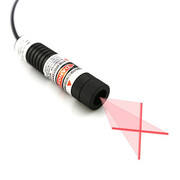 Efficient Measured 50mW 635nm Red Cross Line Laser Module